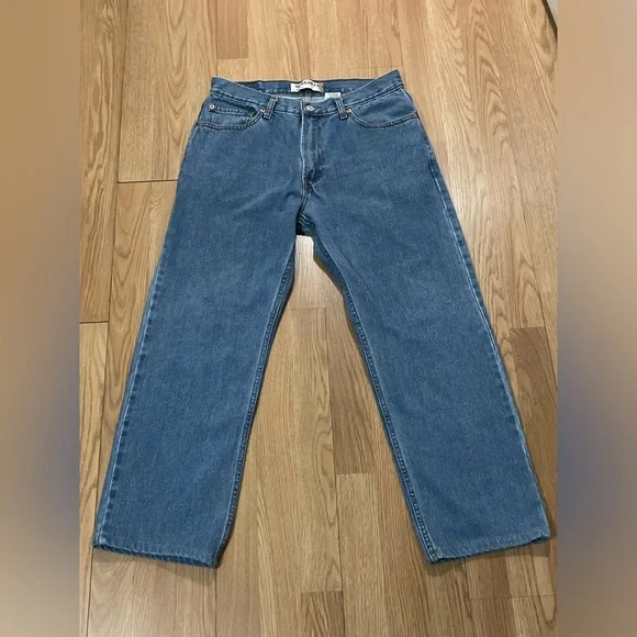 Levi’s 505 Men’s Straight Leg Jeans 34x30 (34x26) Blue Medium Classic Western - Picture 3 of 14